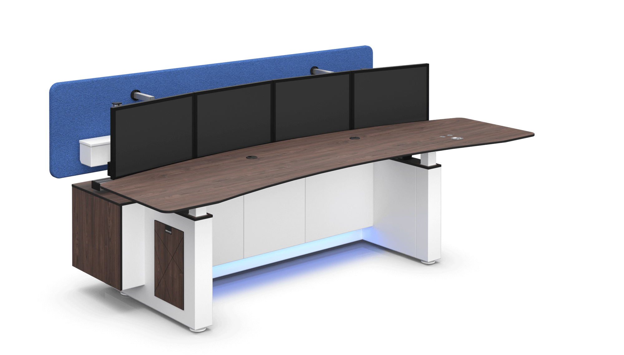Model Control Desk Focus Desk model I, space-saving control desk | Brand Control Rooms