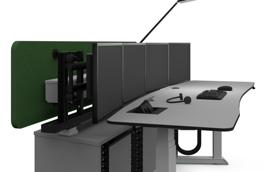 Secure Desk Remote Secure Desk, playful design with great potential | Brand Control Rooms